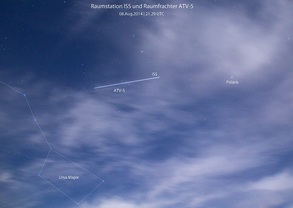 ISS und ATV-5 08.08.2014