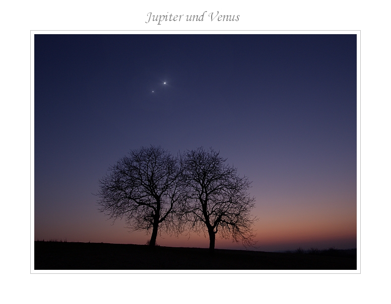 Jupiter und Venus 14.03.2012
