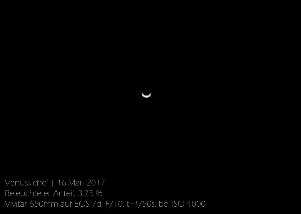 schmale Venussichel | 16.Mrz 2017