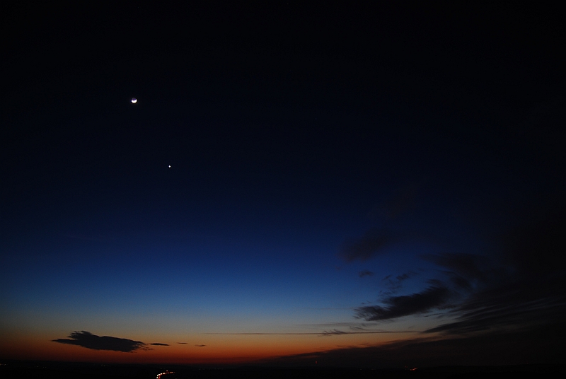 Venus und Mond 28.02.2009