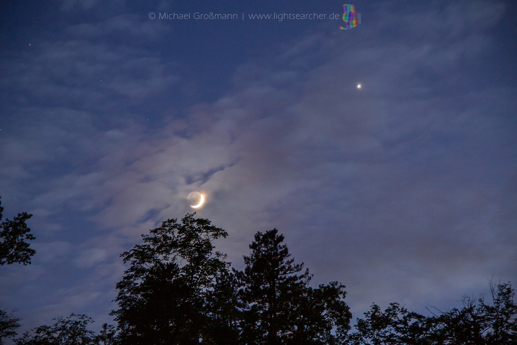 Mond und Venus | 26.04.2020