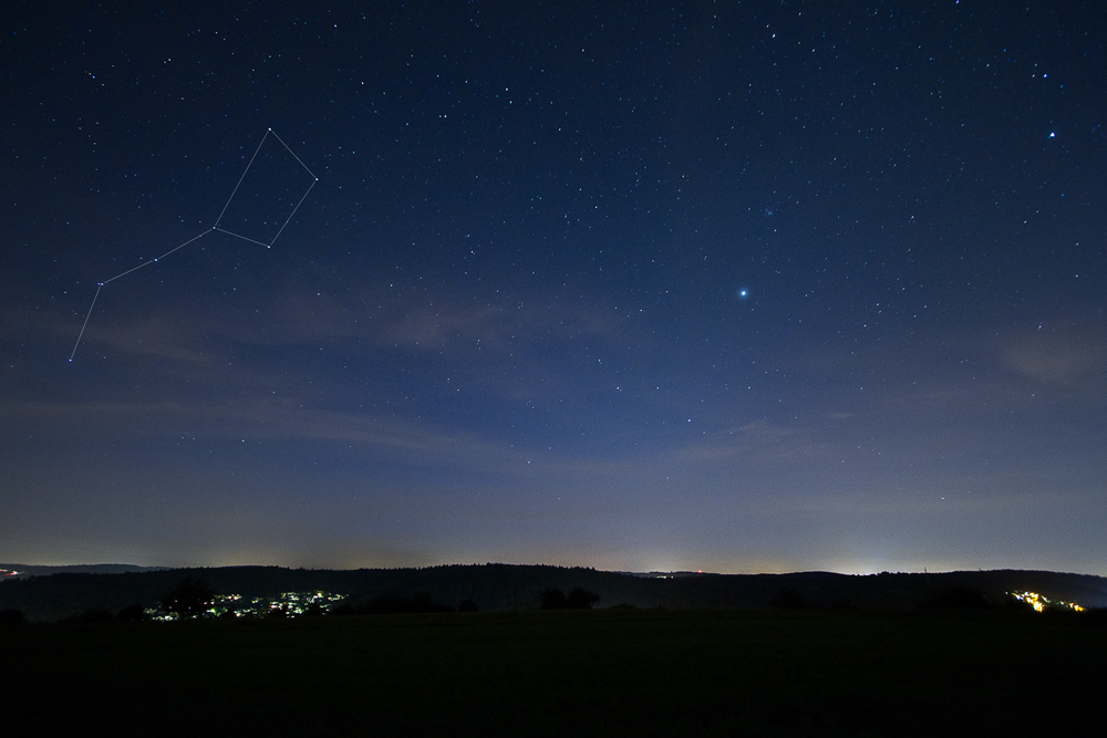 Groer Wagen und schwaches Zodiakallicht | 29.09.2014