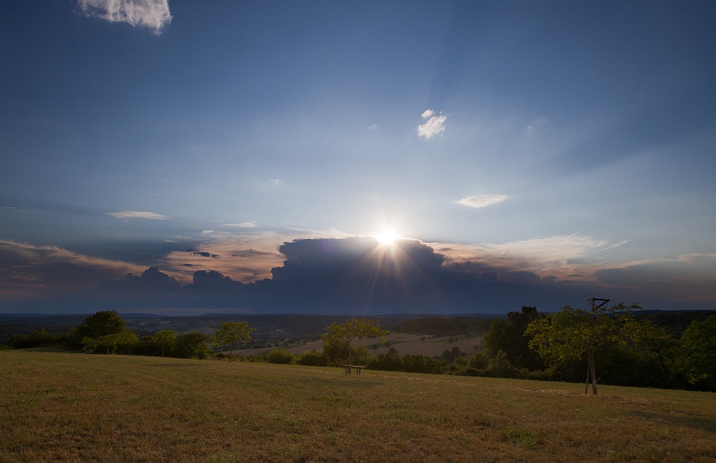 Cumulonimbus im Gegenlicht 06.07.2014