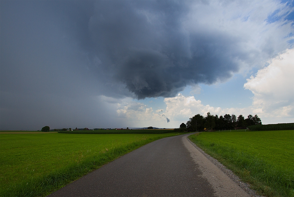 Gewitterfront und Aufwindbereich | 08.07.2017