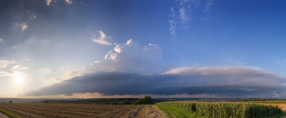 Schauerfront-Panorama 12.08.2010