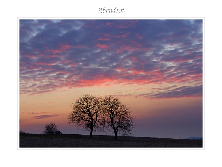 Abendrot 27.02.2012