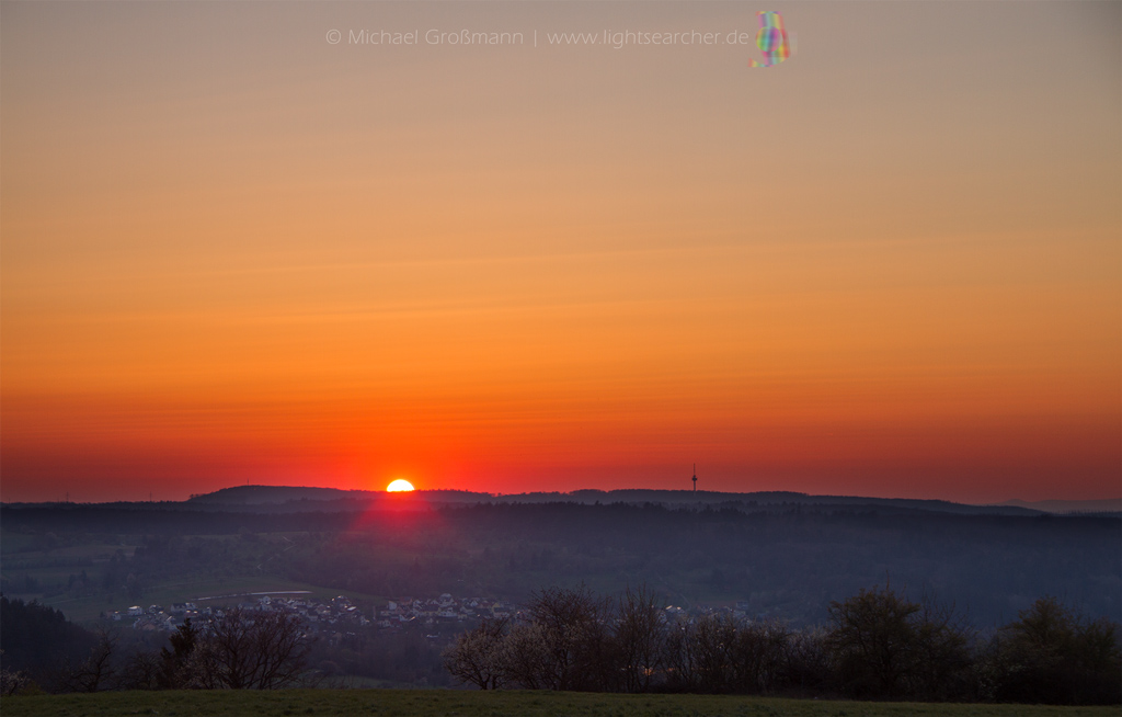 Vulkanasche Sonnenuntergang | 24.03.2020