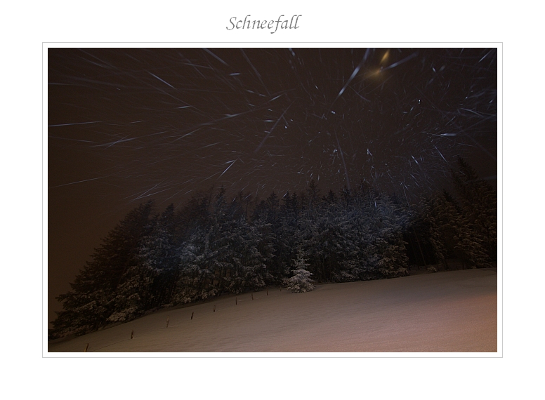 Schneefall 07.01.2012