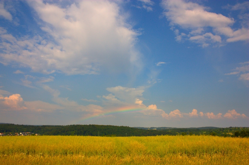 flacher Regenbogen 04.06.2011