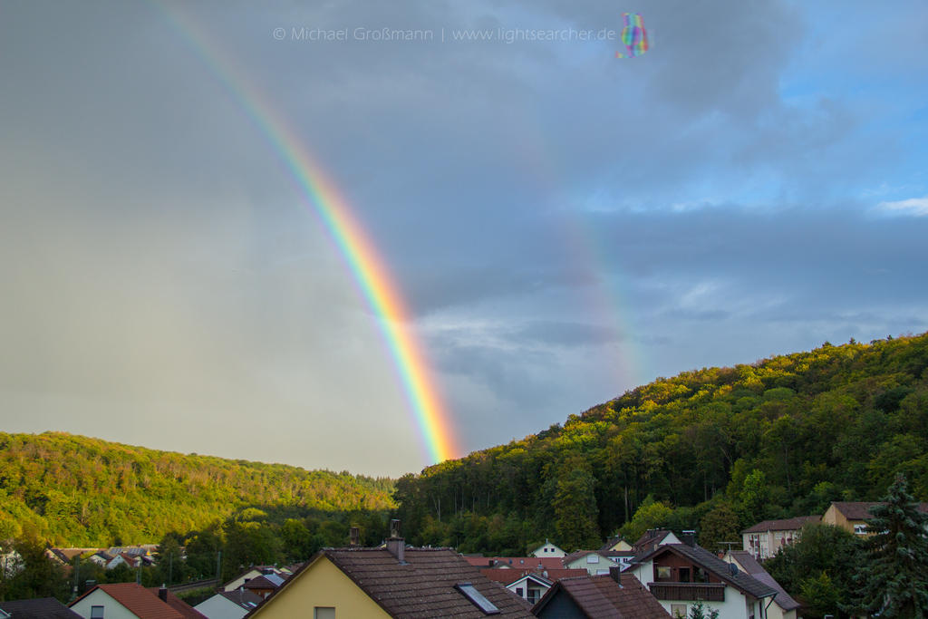 Haupt- und Nebenregenbogen | 04.10.2020