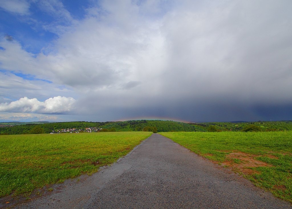 flacher Regenbogen 12.05.2013