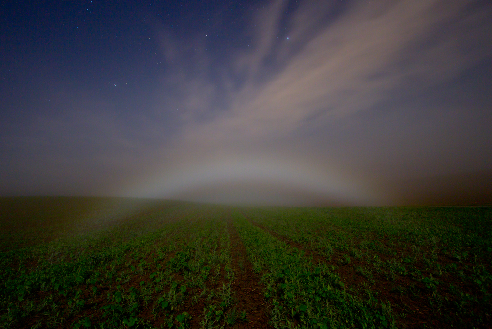 Nebelbogen bei Mondlicht | 12.10.2014