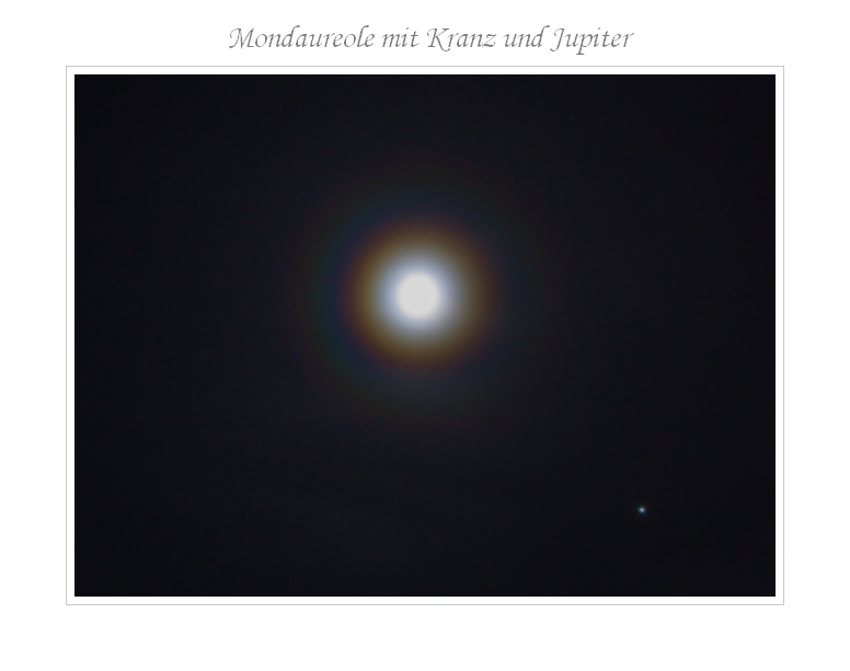 Mondaureole mit Kranz und Jupiter 03.01.2012