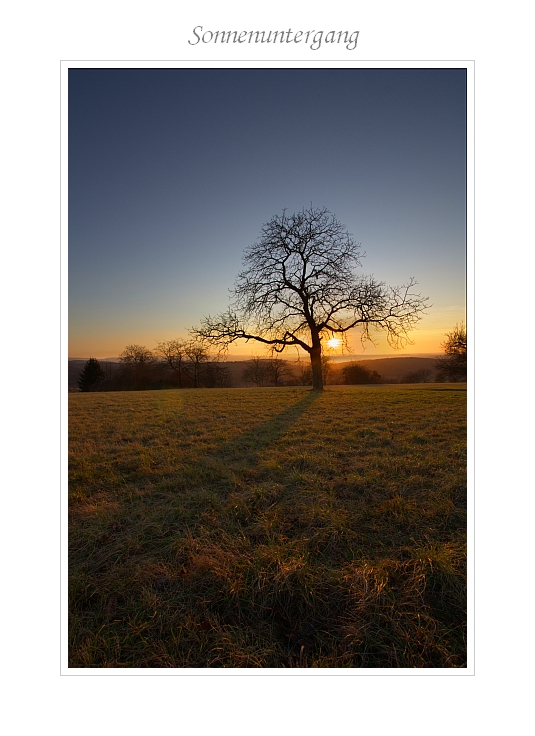 Sonnenuntergang 15.01.2012