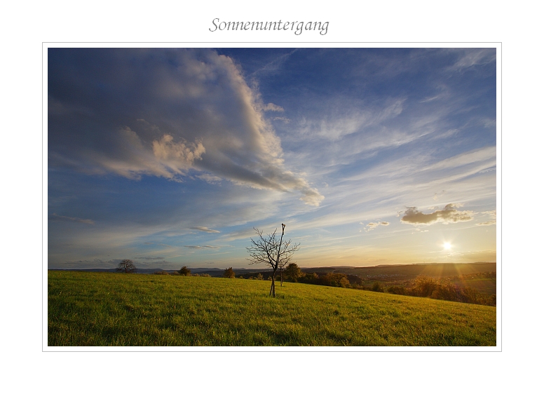 Sonnenuntergang 18.04.2012