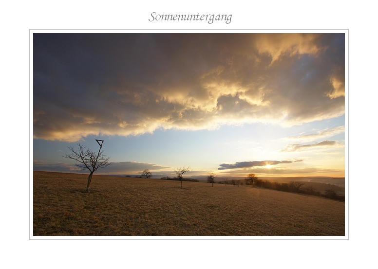 Sonnenuntergang 20.02.2012