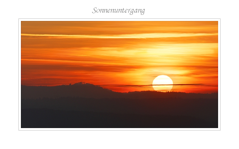 Sonnenuntergang 21.11.2011