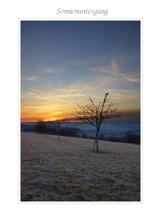 Sonnenuntergang 22.02.2012