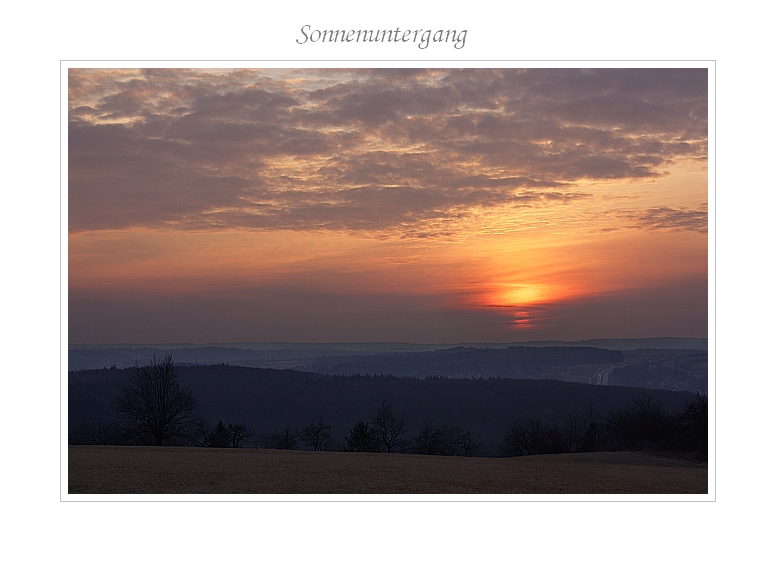 Sonnenuntergang 27.02.2012