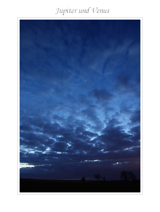 Jupiter und Venus in der Dmmerung 05.03.2012