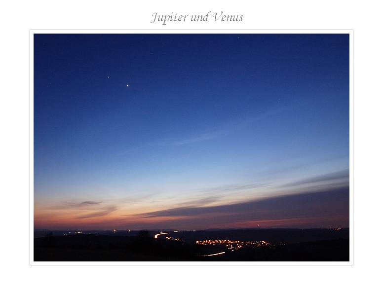 Jupiter und Venus 09.03.2012