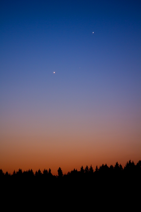 Jupiter und Venus in der Morgendmmerung 20.08.2014