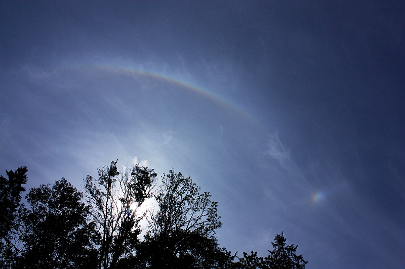 Umschriebener Halo und Nebensonne 10.08.2010