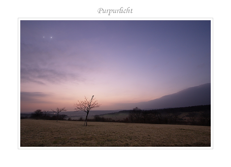 Purpurlicht mit Jupiter und Venus 13.03.2012