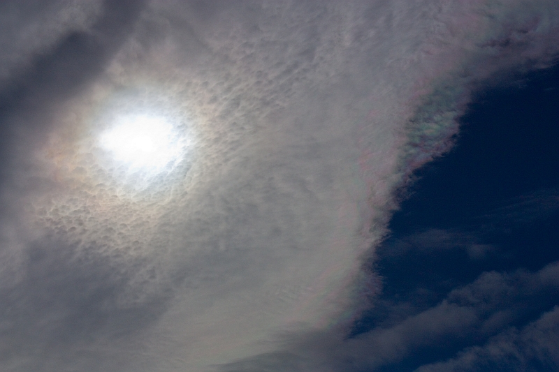 Irisierende Wolken und Aureole 14.09.2012