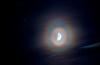 ovaler Mondkranz und Mars 05.07.2014